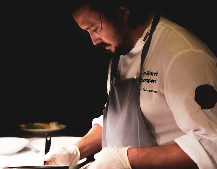 Chef at the wood-fire hearth