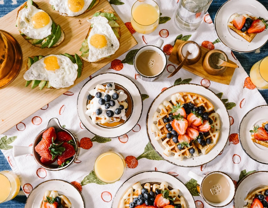 Weekend brunch spread