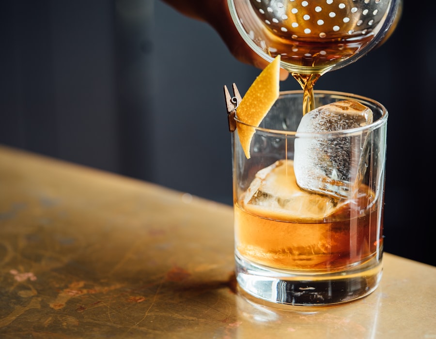 Craft cocktails at the bar