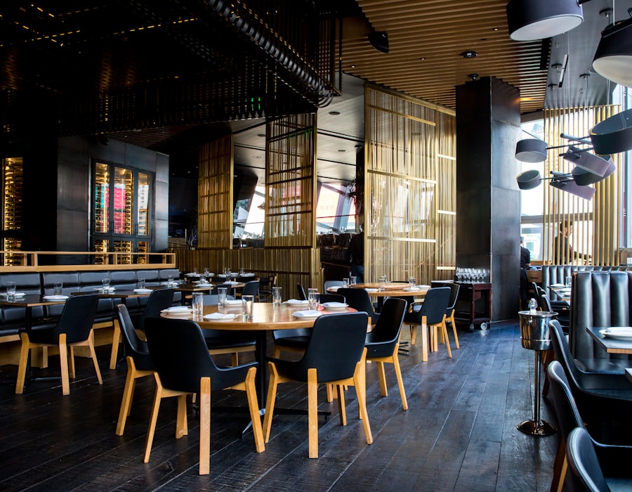 Private dining table setup